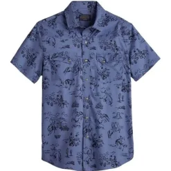 Laramie Shirt S/S Blue Lariat 23'