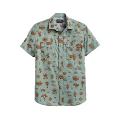Laramie Shirt S/S Desert Print Sage