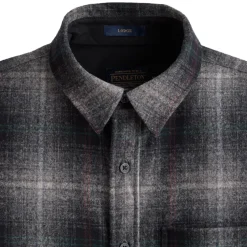 Lodge Shirt Grey Mix Multi Plaid 24'