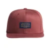 Logo Flat Brim Hat Maroon