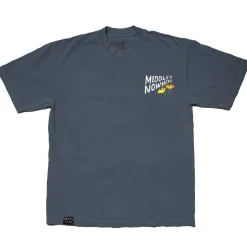 Lonely Palm Middle of Nowhere Tee Dolphin Blue