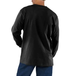 Loose Fit Heavyweight L/S Pocket Tee Black