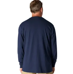 Loose Fit Heavyweight L/S Pocket Tee Navy