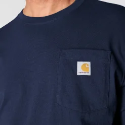 Loose Fit Heavyweight L/S Pocket Tee Navy