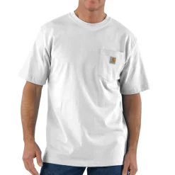 Loose Fit Heavyweight S/S Pocket Tee White