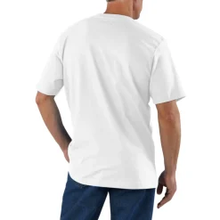 Loose Fit Heavyweight S/S Pocket Tee White