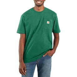 Loose Fit Heavyweight S/S Pocket Tee Northwoods Heather