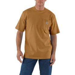Loose Fit Heavyweight S/S Pocket Tee Carhartt Brown