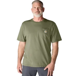 Loose Fit Heavyweight S/S Pocket Tee Dusty Olive