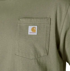 Loose Fit Heavyweight S/S Pocket Tee Dusty Olive