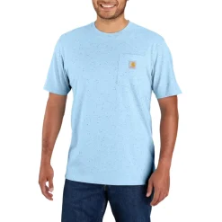 Loose Fit S/S Heavyweight Pocket Tee Moonstone Nep