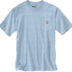 Loose Fit S/S Heavyweight Pocket Tee Moonstone Nep