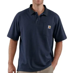 Loose Fit S/S Pocket Polo Navy