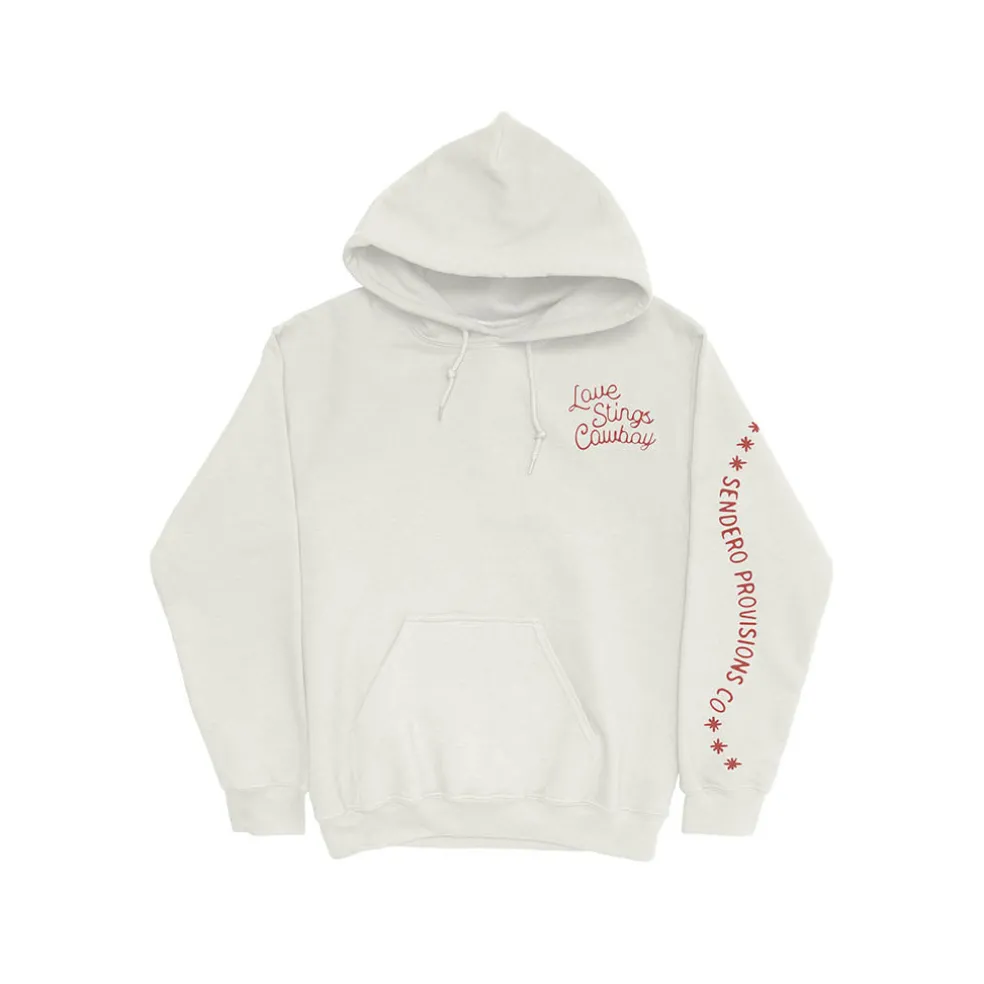 Love Stings Hoodie Vintage White