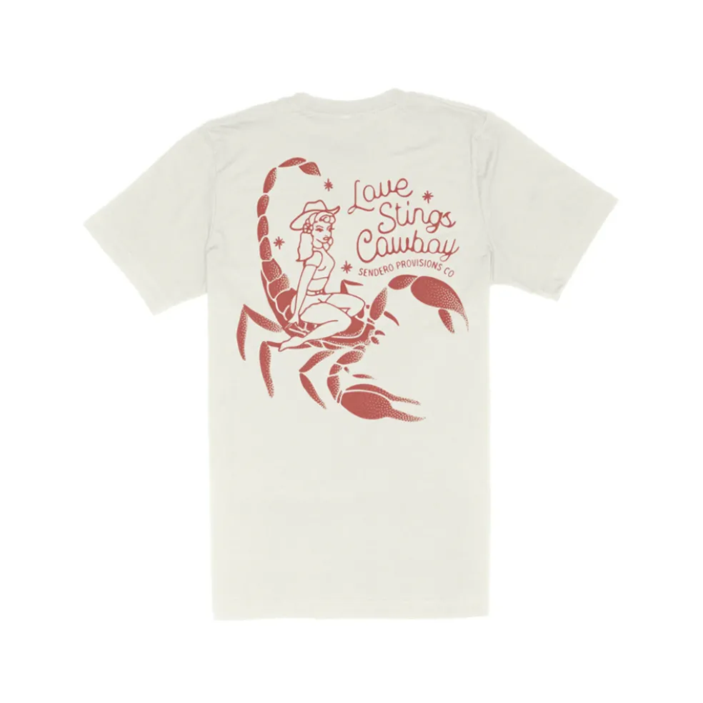 Love Stings Tee Vintage White