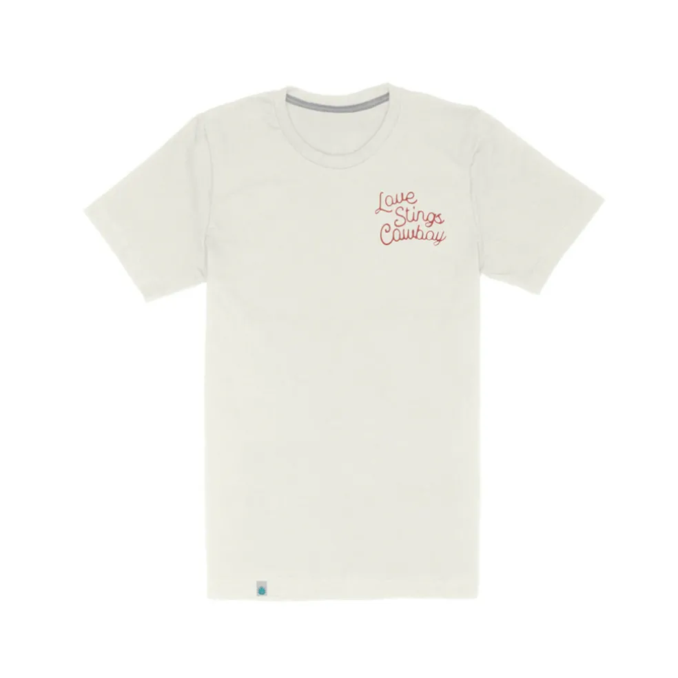 Love Stings Tee Vintage White