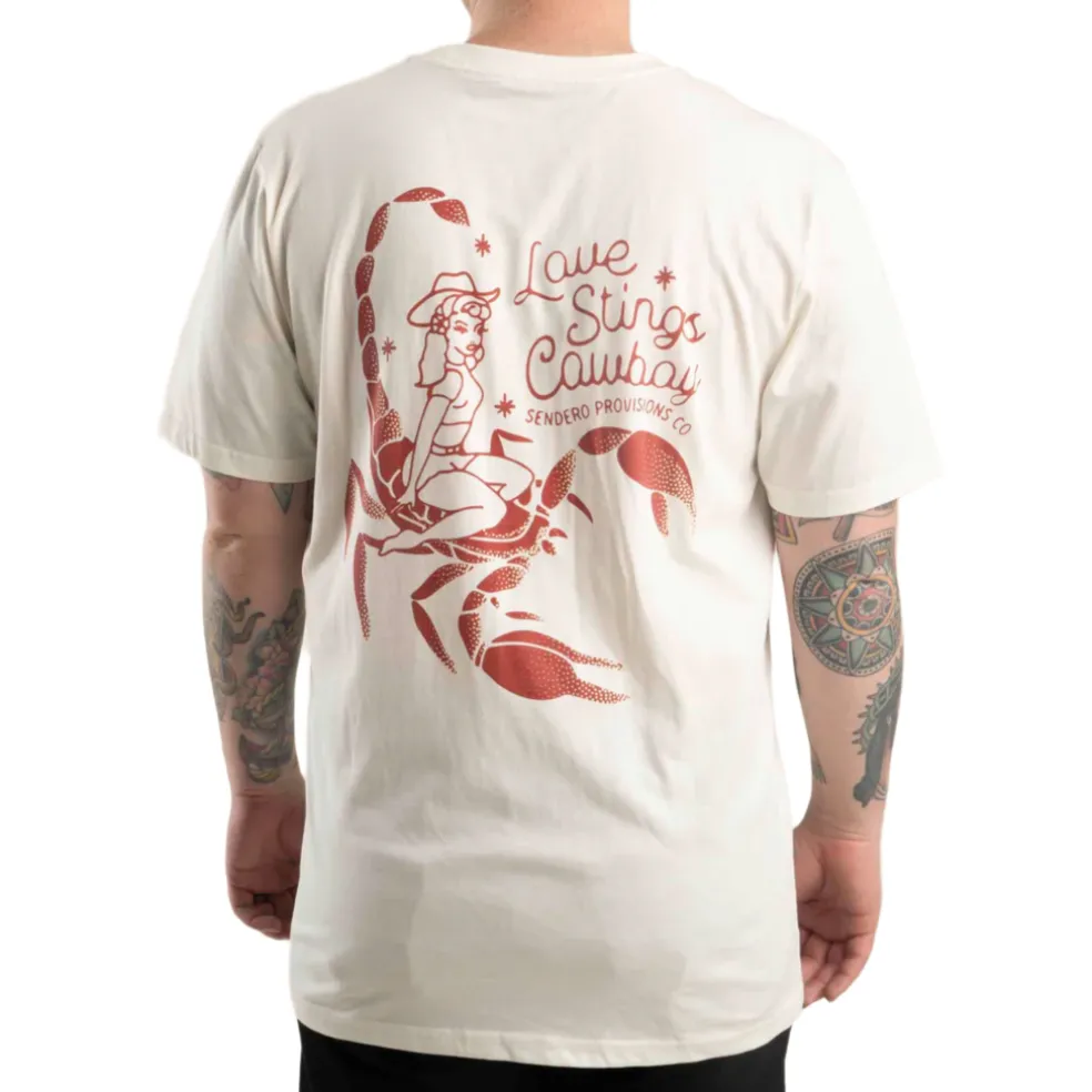 Love Stings Tee Vintage White