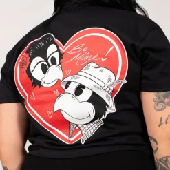 Lovebirds Womens Cropped Tee