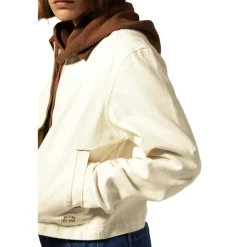 Mechanic Womens Garage Jacket Egret White