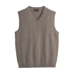 Merino Sweater Vest Taupe Heather