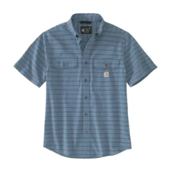 Midweight S/S Plaid Shirt Blue