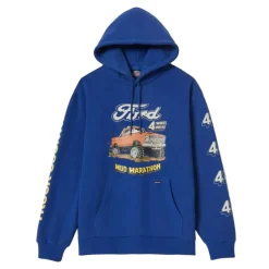 Mud Marathon Fleece Hoodie Ford Blue