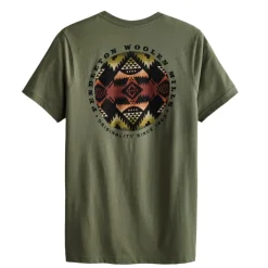 Nehalem Circle Graphic tee military green/multi