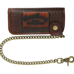 Old E Chain Wallet - Antique Brown
