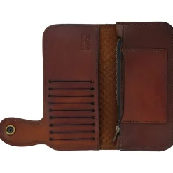 Old E Chain Wallet - Antique Brown
