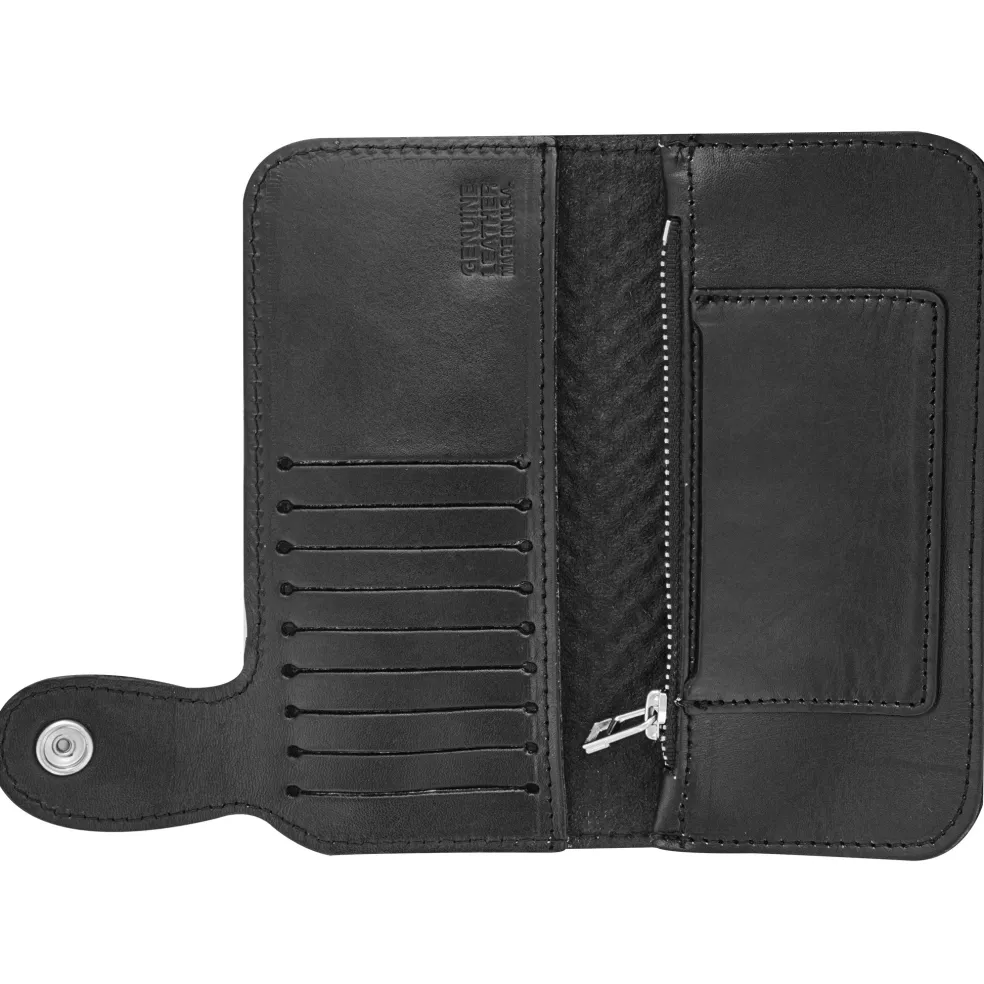 Old E Chain Wallet - Black