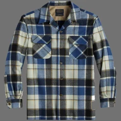 Original Board Shirt Blue/White/Gold Plaid 23'