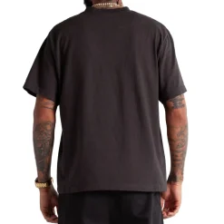 7.5oz Max heavyweight Cropped Tee Off Black