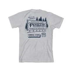 Pendleton Billboard Graphic Tee Ash/Navy
