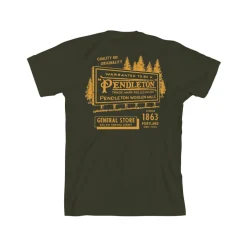 Pendleton Billboard Graphic Tee Dark Olive/Gold