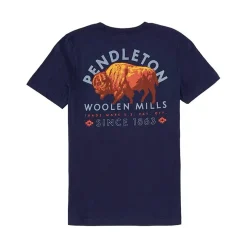 Pendleton Bison Graphic Tee Navy/Multi