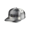 Plaid Flat Brim Hat Tan/Slate Ombre