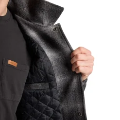 Quilted Coaches Jacket Oxford Mix Ombre