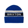 Rainier Striped Beanie Royal/White/Black