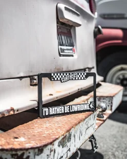 Rather Be Lowriding License Plate Frame