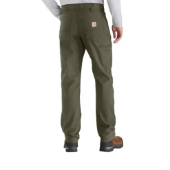 Relaxed Fit Canvas 5-Pocket Work Pant Moss