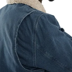 Relaxed Fit Denim Sherpa-Lined Denim Jacket