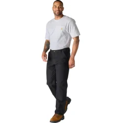 Relaxed Rugged Flex Duck Double-Front Pants Black
