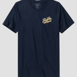 Ribbon Logo Graphic Tee Navy/Gold