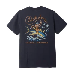 Ride'em Wet Tee Heather Navy