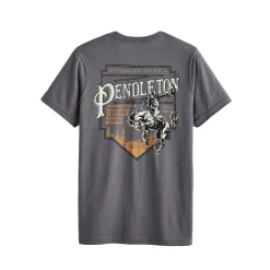 Rodeo Plaque Graphic Tee Asphalt/White