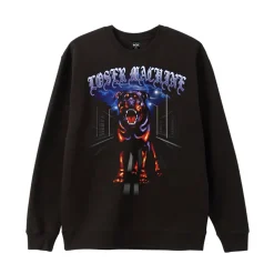 Rottweiler Fleece Crewneck Black