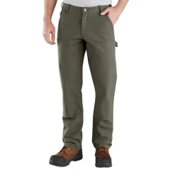 Rugged Flex Duck Relaxed Double-Front Pants Moss