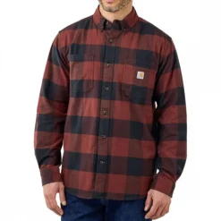 Rugged Flex Midweight Flannel Mineral Red