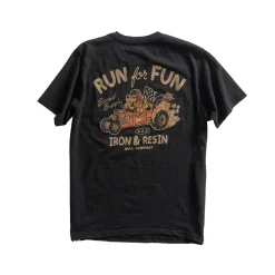 Run For Fun Pocket Tee Black