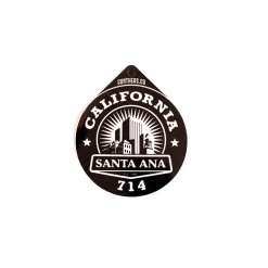 Santa Ana City Seal Sticker Black